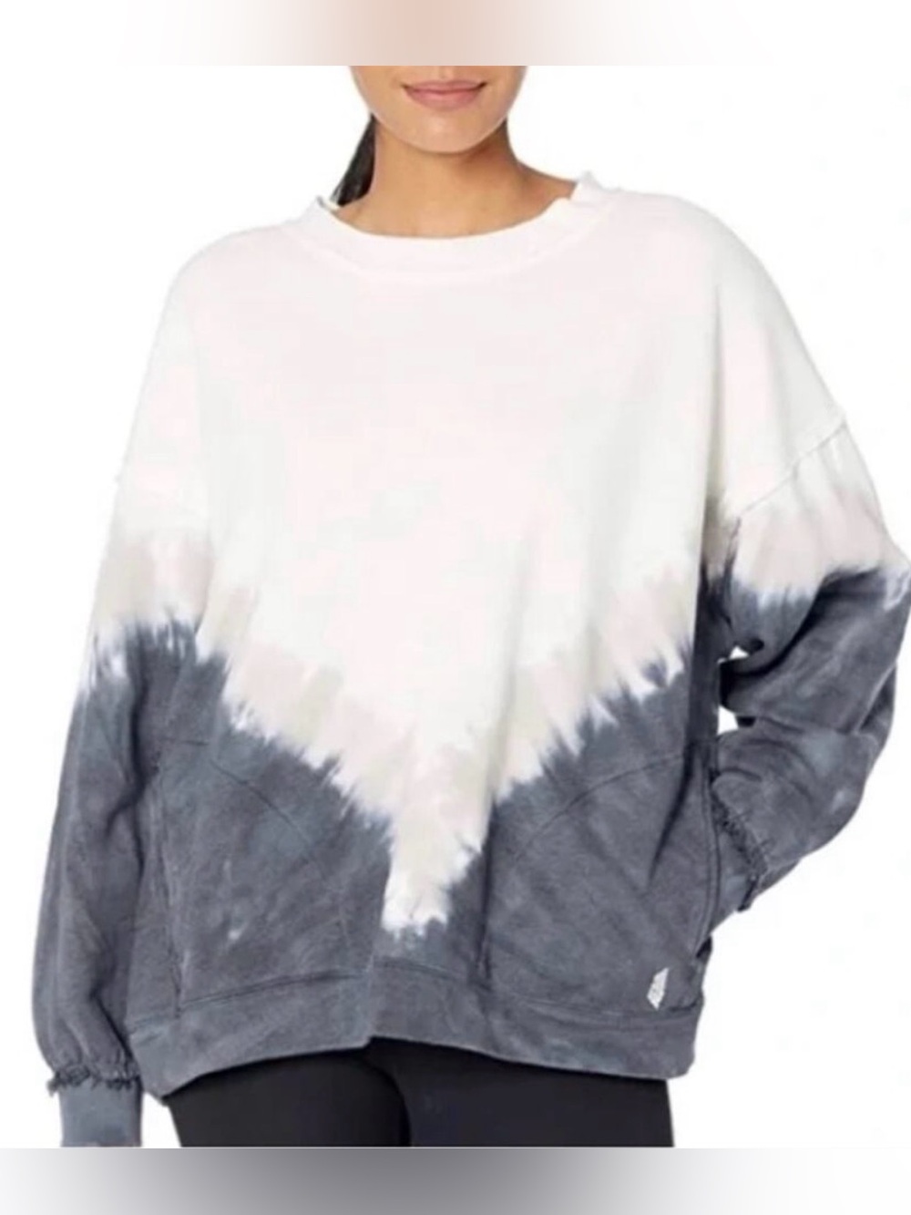 Free People Movement Ombre Tie Dye Metti Crew Pullover Sweatshirt
